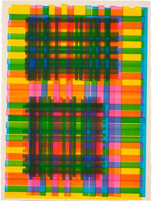 Sinistre, 2018, Ink on watercolor paper, 30 x 22 inches